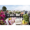 ELHO - Vaso da fiori - Vibia Campana Flower Bridge 40 - Silk White - Balcone esterno - L 26 x P 39 x H 22 cm