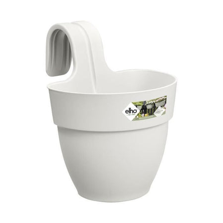 ELHO - Vaso da fiori - Vibia Campana Easy Hanger Small - Silk White - Balcone esterno - L 24,1 x P 20,5 x H 26,5 cm