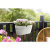ELHO - Vaso da fiori - Vibia Campana Easy Hanger Large - Silk White - Balcone esterno - L 24,1 x P 46 x H 26,5 cm