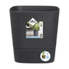 ELHO - Vaso da fiori - Greensense Aqua Care Square 30 - Grigio antracite - Interno/esterno -  29,5 x H 30,2 cm