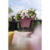 ELHO - Vaso di fiori - Vibia Campana Flower Bridge 40 - Dusty Pink - Balcone esterno - L 26 x P 39 x H 22 cm
