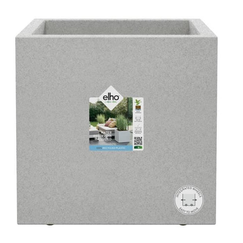 Fioriera Elho Vivo Next Square 40 - Grigio - 39 x H 38 cm - da interno/esterno - 100% riciclato