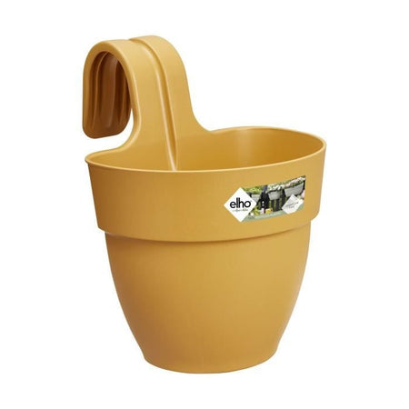 ELHO - Vaso da fiori - Vibia Campana Easy Hanger Small - Giallo miele - Balcone esterno - L 24,1 x P 20,5 x H 26,5 cm