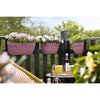ELHO - Vaso da fiori - Vibia Campana Easy Hanger Small - Dusty Rose - Balcone esterno - L 24,1 x P 20,5 x H 26,5 cm