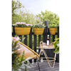 ELHO - Vaso da fiori - Vibia Campana Easy Hanger Medium - Giallo miele - Balcone esterno - L 24,1 x P 36 x H 26,5 cm