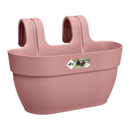 ELHO - Vaso da fiori - Vibia Campana Easy Hanger Medium - Dusty Pink - Balcone esterno - L 24,1 x P 36 x H 26,5 cm