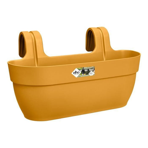 ELHO - Vaso da fiori - Vibia Campana Easy Hanger Large - Giallo miele - Balcone esterno - L 24,1 x P 46 x H 26,5 cm