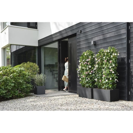 Elho Vivo Next Square 30 Fioriera - Nero -  30 x H 29 cm - da interno/esterno - 100% riciclato