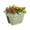 ELHO - Vaso da fiori - Vibia Campana Flower Bridge 40 - Verde pistacchio - Balcone esterno - L 26 x P 39 x H 22 cm