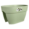 ELHO - Vaso da fiori - Vibia Campana Flower Bridge 40 - Verde pistacchio - Balcone esterno - L 26 x P 39 x H 22 cm