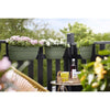 ELHO - Vaso da fiori - Vibia Campana Easy Hanger Small - Verde pistacchio - Balcone esterno - L 24,1 x P 20,5 x H 26,5 cm