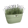 ELHO - Vaso da fiori - Vibia Campana Easy Hanger Medium - Verde pistacchio - Balcone esterno - L 24,1 x P 36 x H 26,5 cm