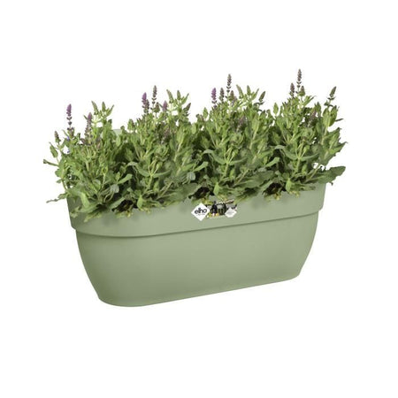 ELHO - Vaso da fiori - Vibia Campana Easy Hanger Large - Verde pistacchio - Balcone esterno - L 24,1 x P 46 x H 26,5 cm