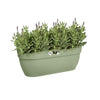 ELHO - Vaso da fiori - Vibia Campana Easy Hanger Large - Verde pistacchio - Balcone esterno - L 24,1 x P 46 x H 26,5 cm
