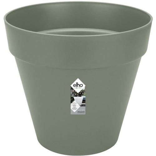 Loft Urban Round Flower Pot - Plastic - Percé - Tank - con ruote - 40 - verde
