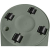 Loft Urban Round Flower Pot - Plastic - Percé - Tank - con ruote - 40 - verde