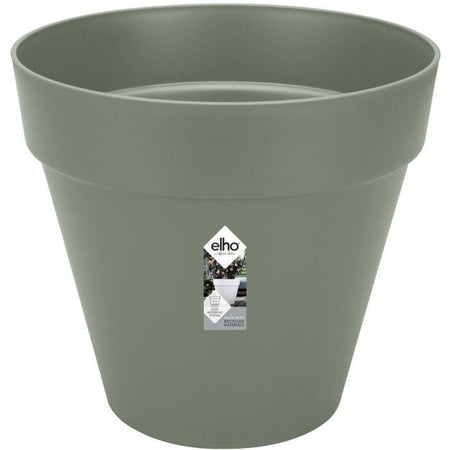 Loft Urban Round Flower Pot - Plastic - Percé - Tank - con ruote - 40 - verde