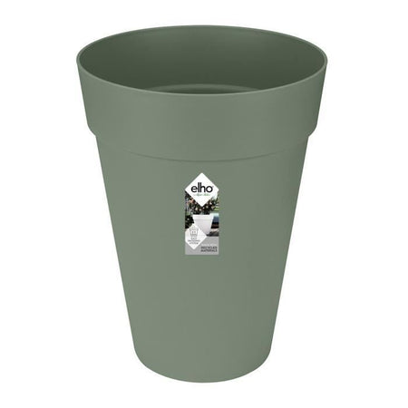 Vaso da fiori ELHO Loft Urban Round High 35 - Verde -  34 x H 45 cm - per esterno - 100% riciclato