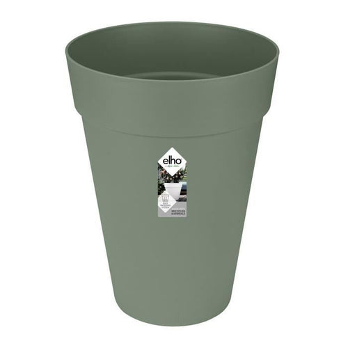 Vaso da fiori ELHO Loft Urban Round High 35 - Verde -  34 x H 45 cm - per esterno - 100% riciclato