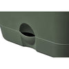 Pentola di fiori quadrati di base verde - plastica - serbatoio - 20 - verde foglia