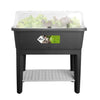 Orto in piedi ELHO Noa - Nero - L 79 x P 39 x H 94 cm - coltivazione e raccolta - 100% riciclato