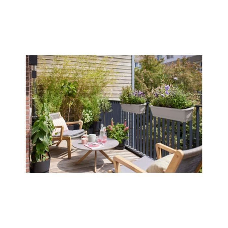 Elho Noa Balconiere L - Grigio - L 65 x P 20 x H 18 cm - Balcone esterno - 100% riciclato