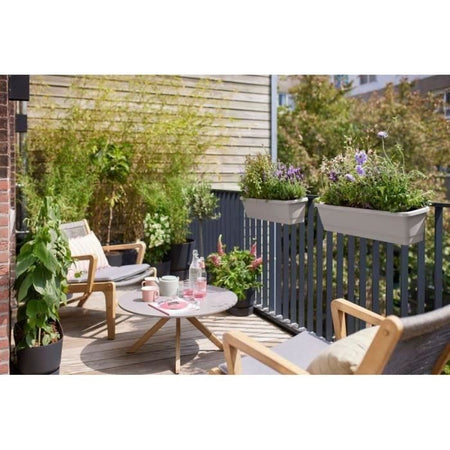 Elho Noa Balconiere XL - Grigio - L 78 x P 20 x H 18 cm - Balcone esterno - 100% riciclato