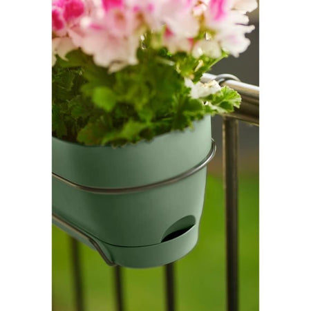 Elho Vibia Campana Balconniere Allin1 50 - Verde - L 50 x P 26 x H 17 cm - Balcone - 100% riciclato