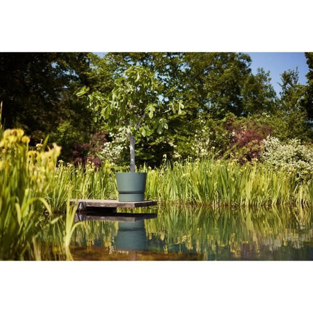 Vaso da fiori rotondo ELHO Greenville 55 - Verde -  55 x H 50 cm - da esterno - 100% riciclato