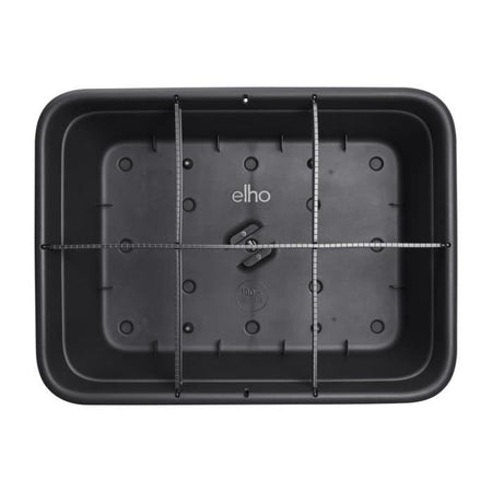 Fioriera Elho Green Basics Jardin De Cultivation L - Nero - L 76 x P 57 x H 27 cm - coltivazione e raccolta all'aperto - 100% riciclato