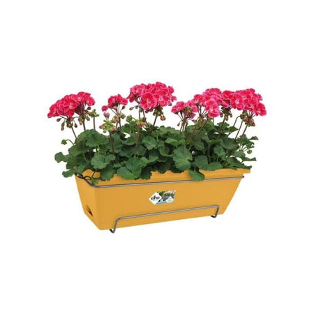 Elho Barcelona Balconier Allin1 50 - Giallo - L 50 x P 28 x H 19 cm - Balcone esterno - 100% riciclato