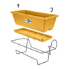 Elho Barcelona Balconier Allin1 50 - Giallo - L 50 x P 28 x H 19 cm - Balcone esterno - 100% riciclato