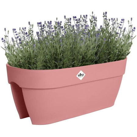 Vaso per fiori - ELHO - Vibia Campana Flower Bridge 60 - Rosa - L 26 x P 59 x H 22 cm - Balcone/Esterno - 100% riciclato