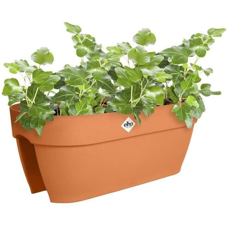 Vaso per fiori - ELHO - Vibia Campana Flower Bridge 60 - Marrone - L 26 x P 59 x H 22 cm - Balcone/Esterno - 100% riciclato