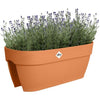 Vaso per fiori - ELHO - Vibia Campana Flower Bridge 60 - Marrone - L 26 x P 59 x H 22 cm - Balcone/Esterno - 100% riciclato