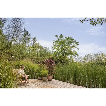 Vaso per fiori - ELHO - Sereh Round 47 - Verde -  47 x H 40 cm - 100% riciclato