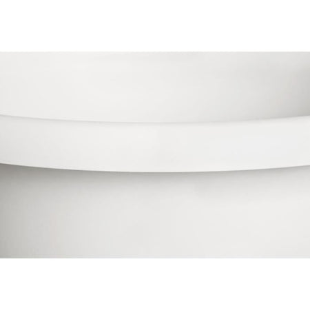 Vaso per fiori - ELHO - Amiga Round 25 - Bianco - L 25 x P 24,5 x H 18 cm - Esterno - 100% riciclato