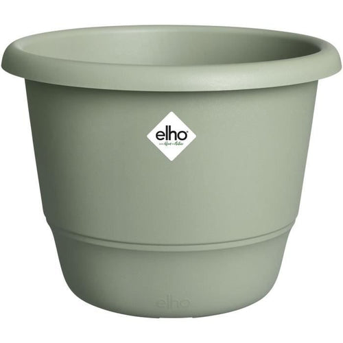 Vaso per fiori - ELHO - Amiga Round 40 - Verde -  39 x H 29 cm - Esterno - 100% riciclato