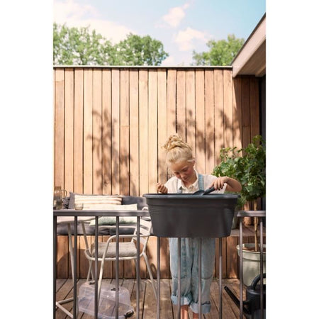 ELHO - Gb Balconniere Set De Cult 55 - Living Black - L 55 x P 28,5 x H 25 cm - Balcone - 100% riciclato