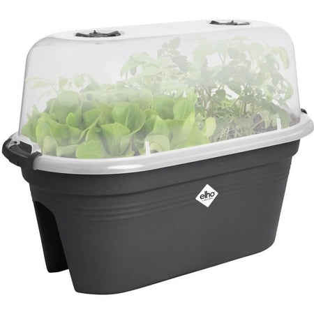 ELHO - Gb Balconniere Set De Cult 55 - Living Black - L 55 x P 28,5 x H 25 cm - Balcone - 100% riciclato