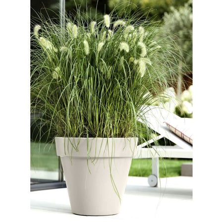 Vaso per fiori - ELHO - Pure Round 40 - Bianco -  39 x H 36 cm - 100% riciclato