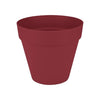 Vaso da fiori - Elho - Loft Urban Round - Ruote 40 - Rosso - L 39 x P 38,5 x H 35 cm - Esterno - 100% riciclato