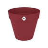 Vaso da fiori - Elho - Loft Urban Round - Ruote 40 - Rosso - L 39 x P 38,5 x H 35 cm - Esterno - 100% riciclato