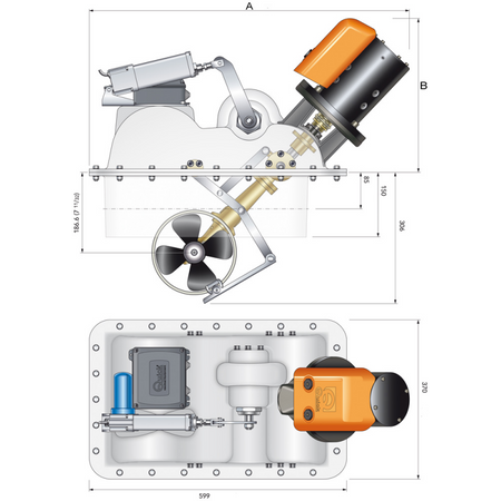 Elica Retrattile Btqr 185-85Kg 24V