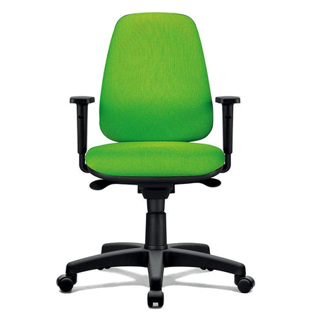 Poltrona ergonomica con schienale regolabile in altezza ed elevazione a gas