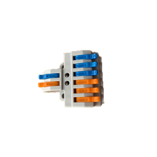 MORSETTIERA RAPIDA BIPOLARE A TRE CONTATTI - 2 INPUT/ 6 OUTPUT 4.00MM2
