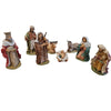 Natività completa con re magi presepe in resina 8 soggetti h 20 cm