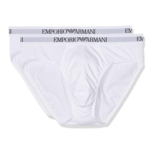 Emporio Armani Confezione 2 Slip Uomo in Cotone 111321 CC722 S27 - Passarelli Biancheria