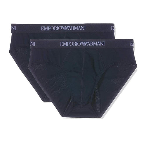 Emporio Armani Confezione 2 Slip Uomo in Cotone 111321 CC722 S27 - Passarelli Biancheria