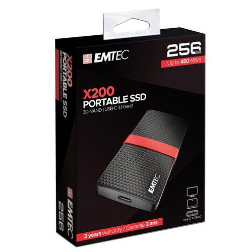 Emtec Ssd 3.1 Gen2 X200 256 Gb Portable